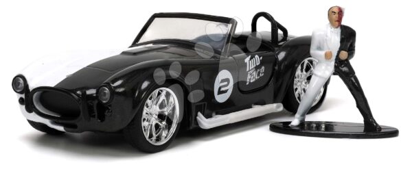 Autíčko DC 1965 Shelby Cobra 427 Jada kovové s otevíracími dveřmi a figurkou Two Face délka 13 cm 1:32