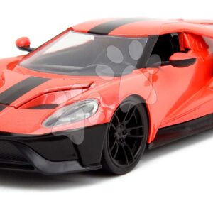 Autíčko Ford GT 2017 Pink Slips 2017 Jada kovové s otevíratelnými částmi délka 19 cm 1:24