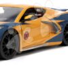 Autíčko Marvel Chevy Corvette Jada kovové s otevíracími částmi a figurkou Wolverine délka 22 cm 1:24 - Image 2