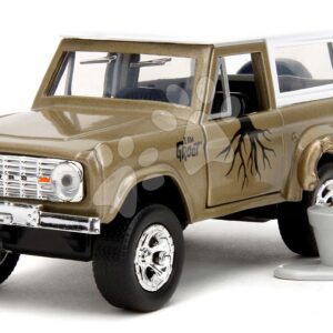 Autíčko Marvel Ford Bronco 1973 Jada kovové s otevíratelnými dveřmi a figurkou Groot délka 14 cm 1:32