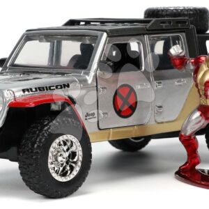 Autíčko Marvel X-Men 2020 Jeep Gladiator Jada kovové s otevíratelnými dveřmi a figurkou Colossus délka 14 cm 1:32