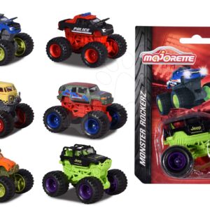 Autíčko Monster Rockerz Majorette kovové s odpružením a gumovými kolečky 7