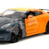 Autíčko Nissan GT-R 2009 Jada kovové s otevíratelnými částmi a figurka Naruto délka 20 cm 1:24 - Image 2