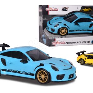 Autíčko Porsche s boxem na autíčka 911 GT3 RS Carry Case Majorette se zvukem 35 cm délka a 1 mini autíčko
