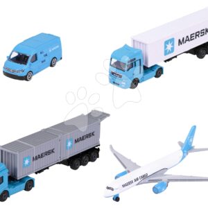 Autíčko přepravní MAERSK Transport Vehicles Majorette kovové 17 cm délka 3 druhy