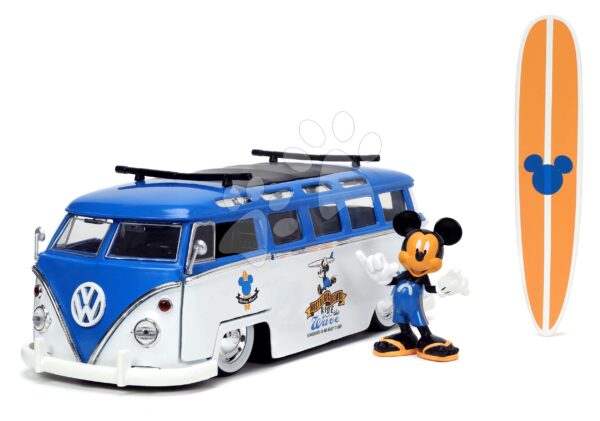 Autíčko s figurkou Disney Mickey Mouse Van Jada kovové délka 15