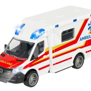 Autíčko sanitka Mercedes-Benz Sprinter Ambulance Majorette se zvukem a světlem délka 15 cm