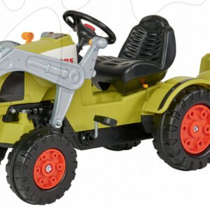 BIG šlapací traktor Claas Celtis 56553 s vlečkou zelený