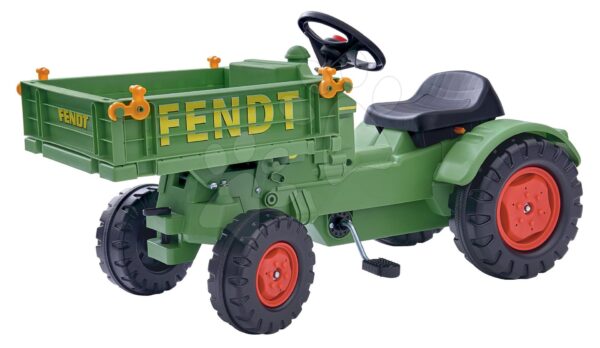 BIG šlapací traktor Fendt na řetězový pohon s plošinou a klaksonem 56552