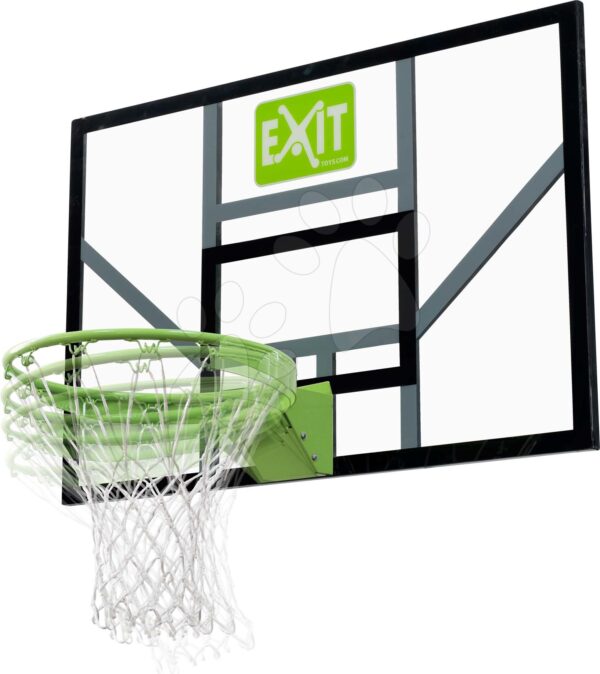 Basketbalová deska s flexibilním košem Galaxy basketball backboard Exit Toys transparentní polykarbonát