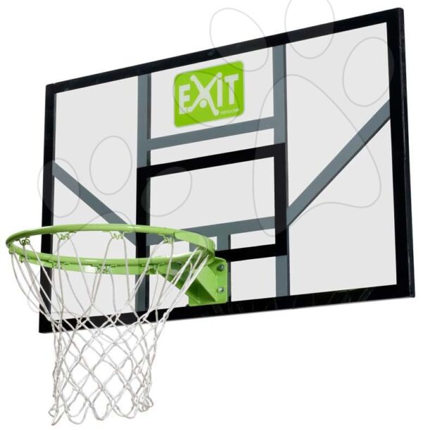 Basketbalová deska s košem Galaxy basketball backboard Exit Toys transparentní polykarbonát