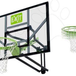 Basketbalová konstrukce s deskou a flexibilním košem Galaxy wall mounted basketball Exit Toys ocelová uchycení na zeď nastavitelná výška