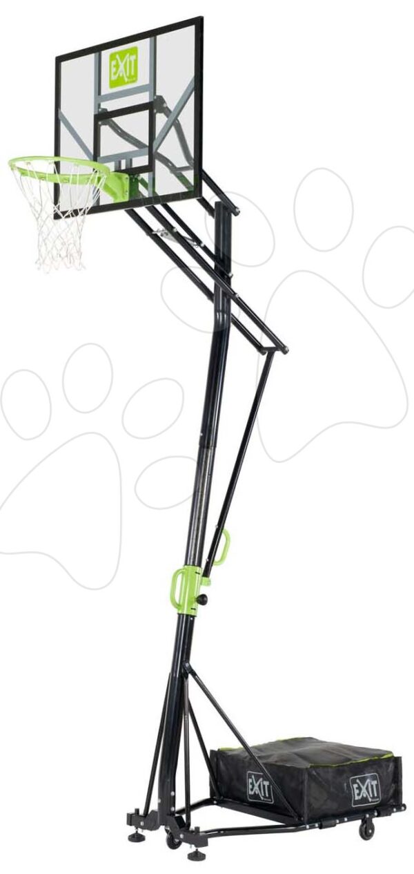 Basketbalová konstrukce s deskou a košem Galaxy portable basketball Exit Toys ocelová přenosná nastavitelná výška
