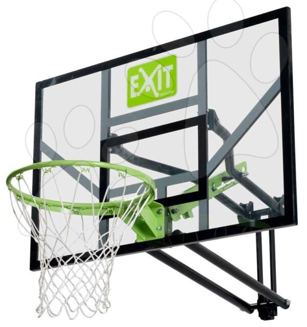 Basketbalová konstrukce s deskou a košem Galaxy wall mount system Exit Toys ocelová uchycení na zeď nastavitelná výška