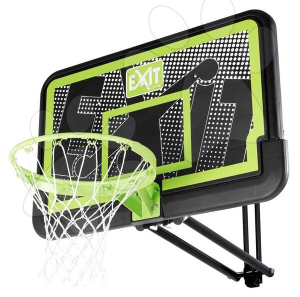 Basketbalová konstrukce s deskou a košem Galaxy wall mount system black edition Exit Toys ocelová uchycení na zeď nastavitelná výška