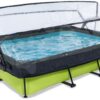 Bazén s krytem a filtrací Lime pool Exit Toys ocelová konstrukce 300*200 cm zelený od 6 let - Image 2