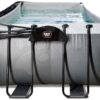 Bazén s krytem a pískovou filtrací Black Leather pool Exit Toys ocelová konstrukce 400*200*100 cm černý od 6 let - Image 2