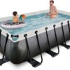 Bazén s pískovou filtrací Black Leather pool Exit Toys ocelová konstrukce 400*200*100 cm černý od 6 let - Image 2