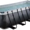 Bazén s pískovou filtrací Black Leather pool Exit Toys ocelová konstrukce 540*250*122 cm černý od 6 let - Image 2