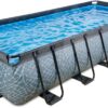 Bazén s pískovou filtrací Stone pool Exit Toys ocelová konstrukce 540*250*100 cm šedý od 6 let - Image 2