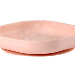Beaba talíř pro miminka ze silikonu 913431 růžový