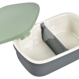 Box na svačinu Ceramic Lunch Box Beaba Mineral Sage keramický šedo-zelený
