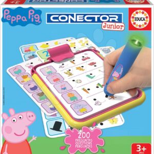 Conector Junior Peppa Pig Educa 40 karet a 200 otázek s inteligentním perem