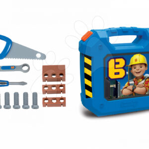 Dětský kufřík s pracovním nářadím Bořek Stavitel 360153 modrý