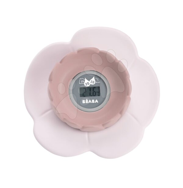 Digitální teploměr Beaba 'Lotus' Old Pink multifunkční růžový