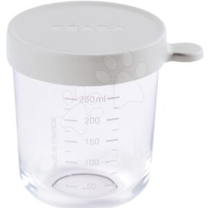 Dóza na jídlo Light Mist Beaba 250 ml z kvalitního skla šedá od 4 měsíců