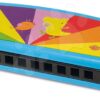 Dřevěná harmonika Harmonica C-Dur Eichhorn s hudebním sešitem s 3 písničkami od 4 let - Image 2