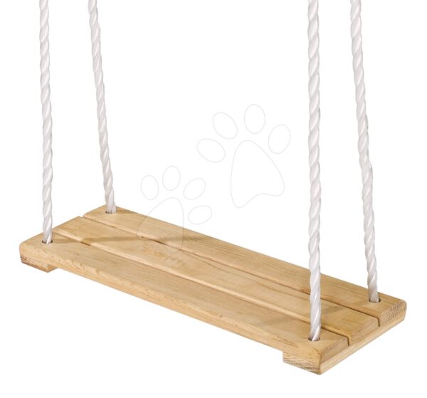 Dřevěná houpačka Plank Swing Outdoor Eichhorn přírodní 140–210 cm délka 40*14 cm a 60 kg nosnost