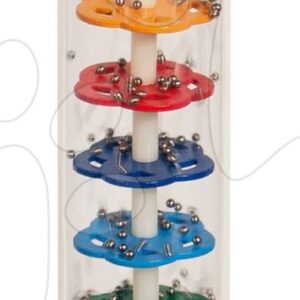 Dřevěná hra Déšť Rain Stick Eichhorn plastový válec s kovovými kuličkami od 12 měsíců