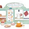 Dřevěná kavárna Ptačí hnízdo Bird's Nest Café Tender Leaf Toys s vypracovanými doplňky a nálepkami - Image 2