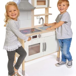 Dřevěná kuchyňka elektronická Play Kitchen Eichhorn varná deska se světlem