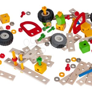 Dřevěná stavebnice Constructor Tuning Set 111 Eichhorn náhradní díly 111 dílů