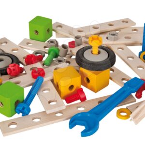 Dřevěná stavebnice Constructor Tuning Eichhorn set 75 dílů kompatibilní se všemi stavebnicemi