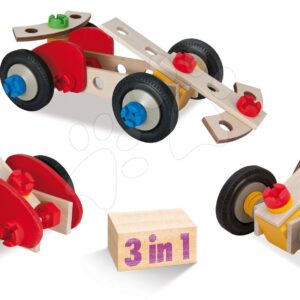 Dřevěná stavebnice závody Constructor Racer Eichhorn tři modely (minibuggy