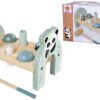 Dřevěná zatloukačka Hammering Bench Eichhorn s kladivem 2 míčky a 4 kolíky od 12 měsíců - Image 2