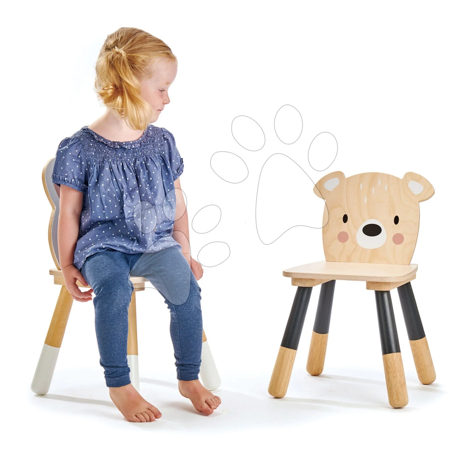 Dřevěná židle medvěd Forest Bear Chair Tender Leaf Toys pro děti od 3 let - Obrázek 2