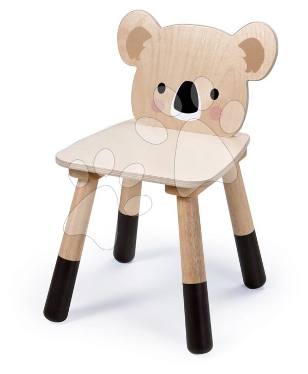 Dřevěná židle medvídek Forest Koala Chair Tender Leaf Toys pro děti od 3 let