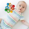 Dřevěné chrastítko Baby Eichhorn s kuličkami a kroužky od 3 měsíců - Image 2