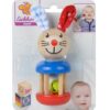 Dřevěné chrastítko Rabbit Rattle Baby Eichhorn zajíček s rolničkou a plyšovými oušky od 3 měsíců - Image 2