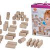 Dřevěné kostky Natural Wooden Blocks Eichhorn v přírodní barvě 50 kusů velikost 25 mm od 12 měsíců - Image 2