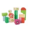 Dřevěné kostky lesní školka Nursery Blocks Tender Leaf Toys s malovanými obrázky a funkcemi 12 dílů od 18 měsíců - Image 2
