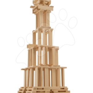 Dřevěné kostky stavební Wooden Construction Kit Eichhorn přírodní dřevo 200 dílů od 2 let