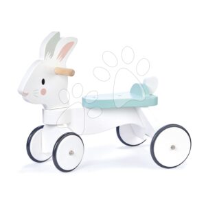Dřevěné odrážedlo běžící zajíc Running Rabbit Ride on Tender Leaf Toys s funkčním předním řízením od 18 měs