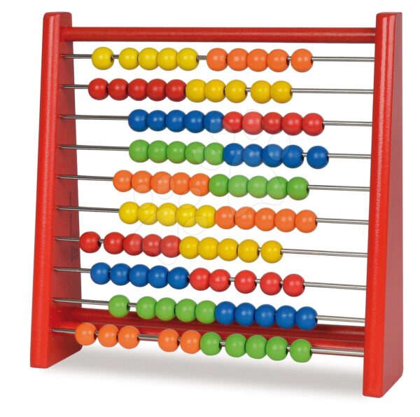 Dřevěné počítadlo Abacus Eichhorn 100 barevných kuliček