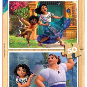 Dřevěné puzzle Encanto Disney Educa 2 x 50 dílků od 5 let