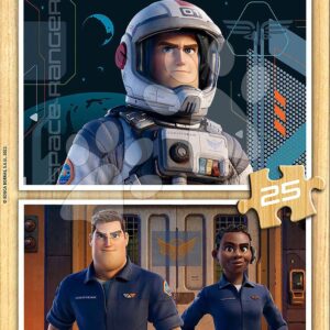 Dřevěné puzzle Lightyear Disney Educa 2 x 25 dílků
